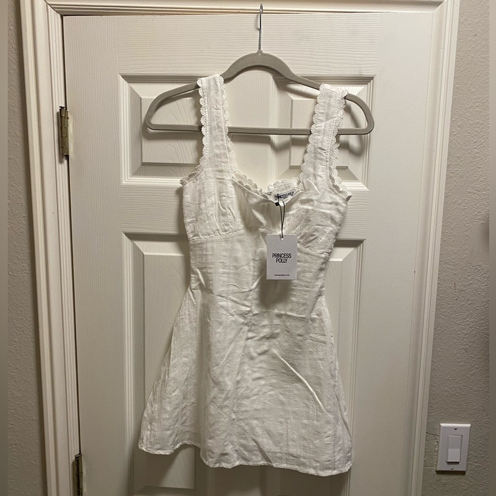 Princess Polly Dasha Mini Dress in White